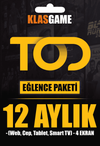 TOD 12 Aylık Eğlence Paketi (Web, Cep, Tablet, Smart TV)